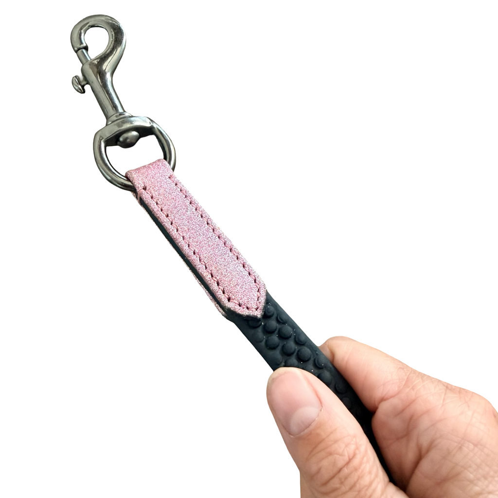 Zügel Hook Light Pink Glitter – Biothane Glitzer | HIT PONY