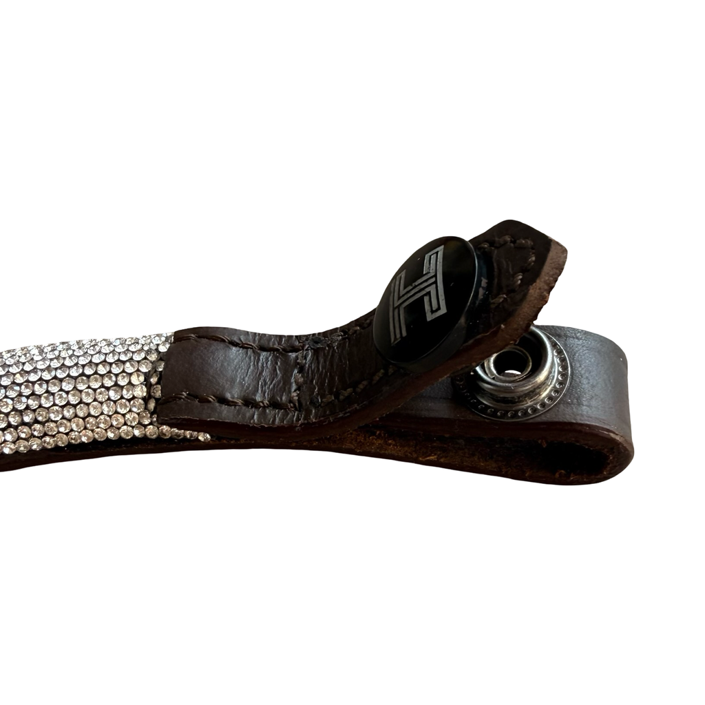 Frontal Shine Silver – Cuir Marron | HIT PONY