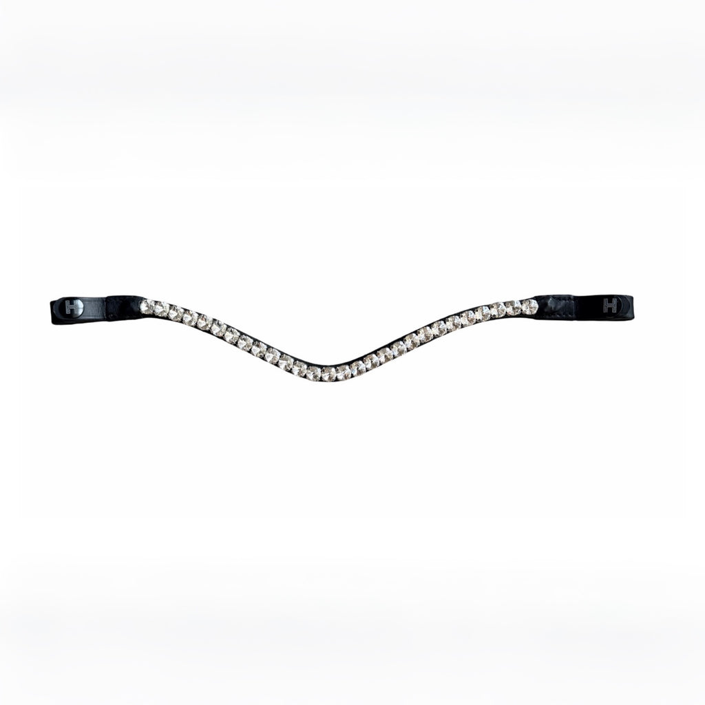 Frontal Eagle Crystal White - Schwarzes Leder | HIT PONY