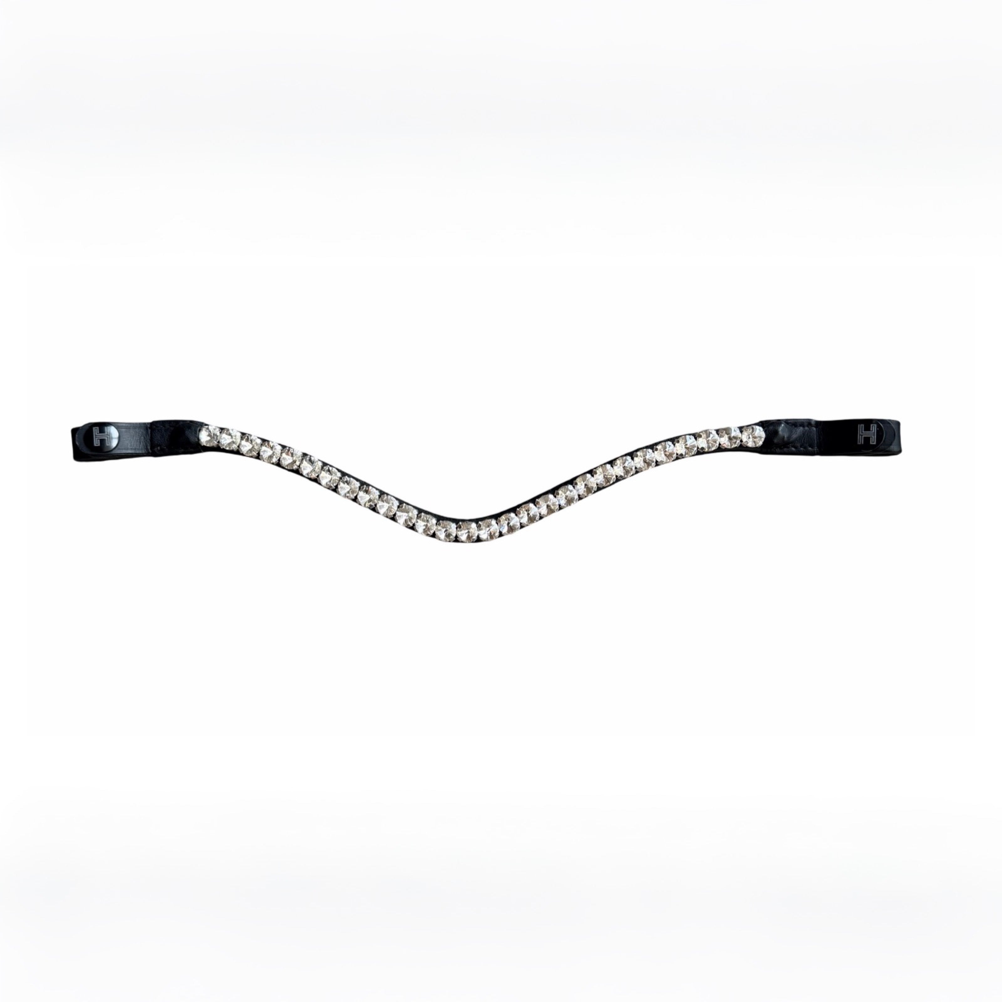 Frontal Eagle Crystal White - Cuir Noir | HIT PONY