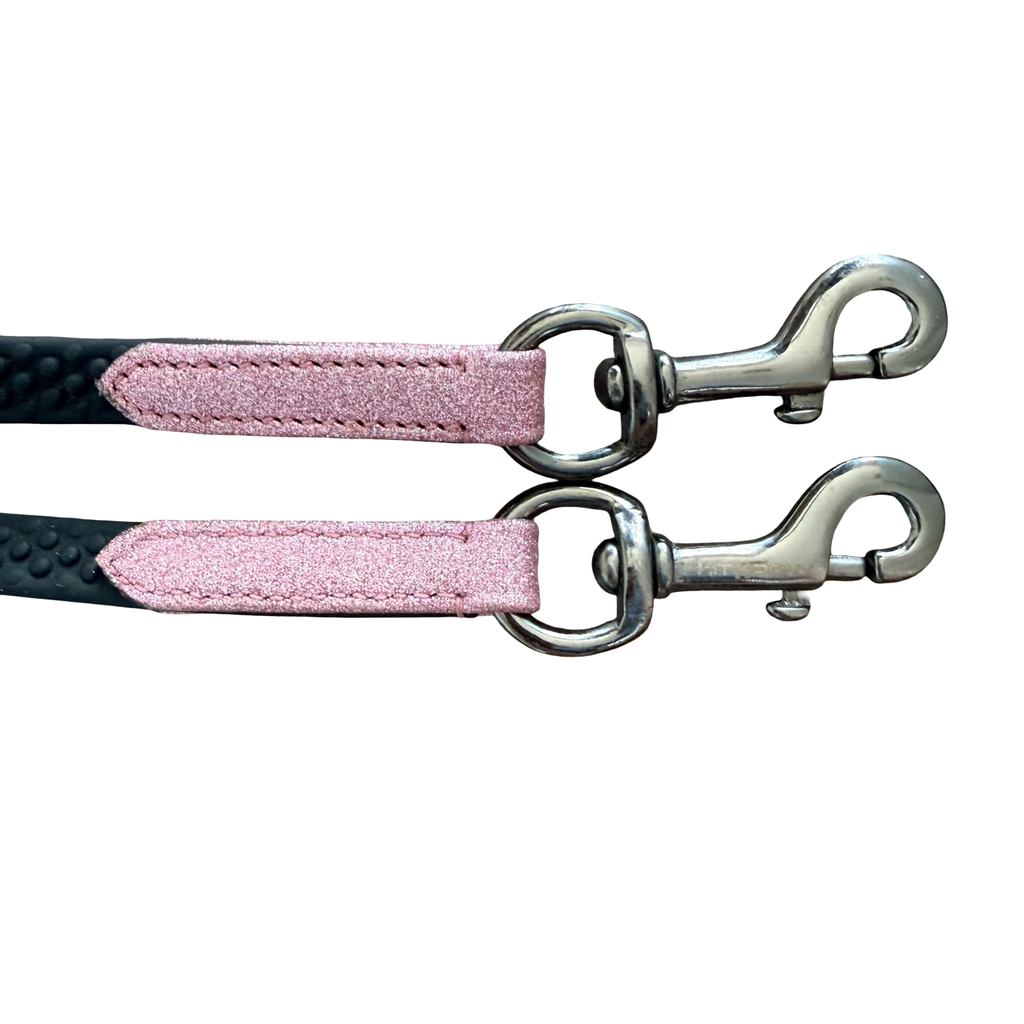 Zügel Hook Light Pink Glitter – Biothane Glitzer | HIT PONY