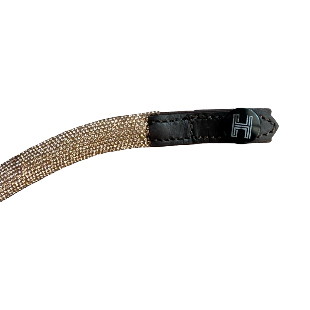 Frontal Shine Gold – Cuir Marron | HIT PONY
