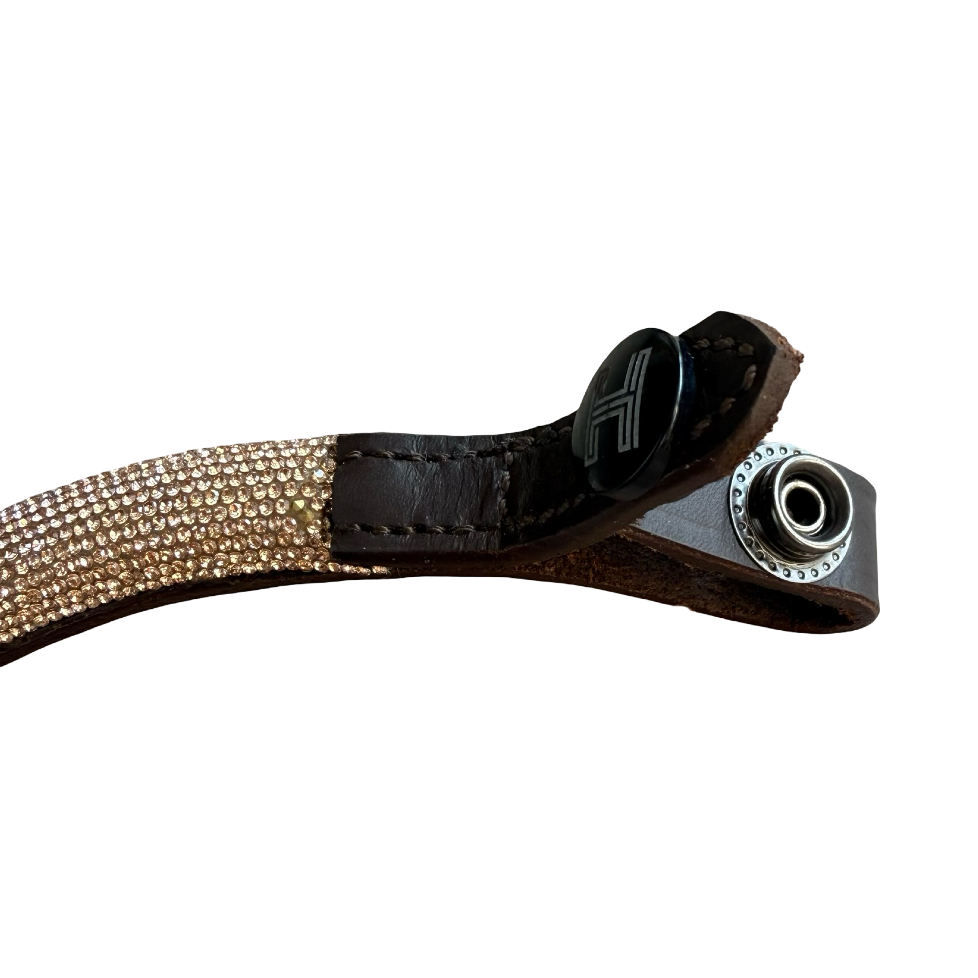 Frontal Shine Gold – Cuir Marron | HIT PONY