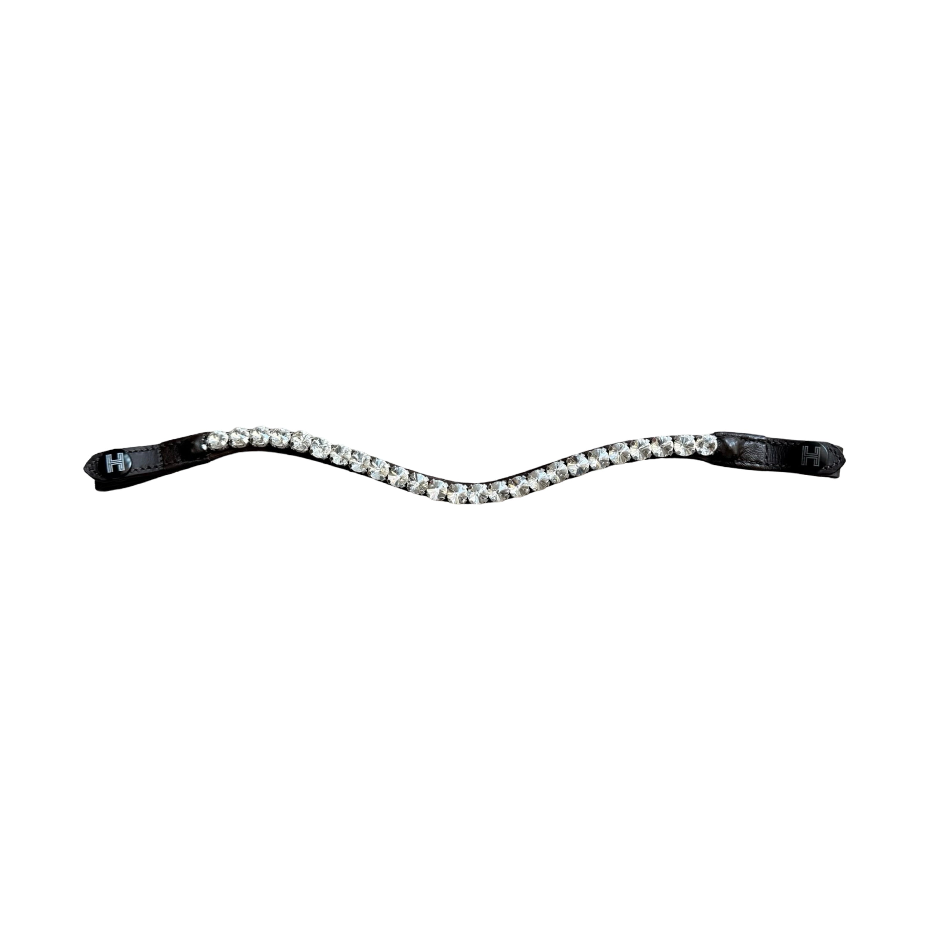 Frontal Eagle Crystal White - Cuir Marron | HIT PONY