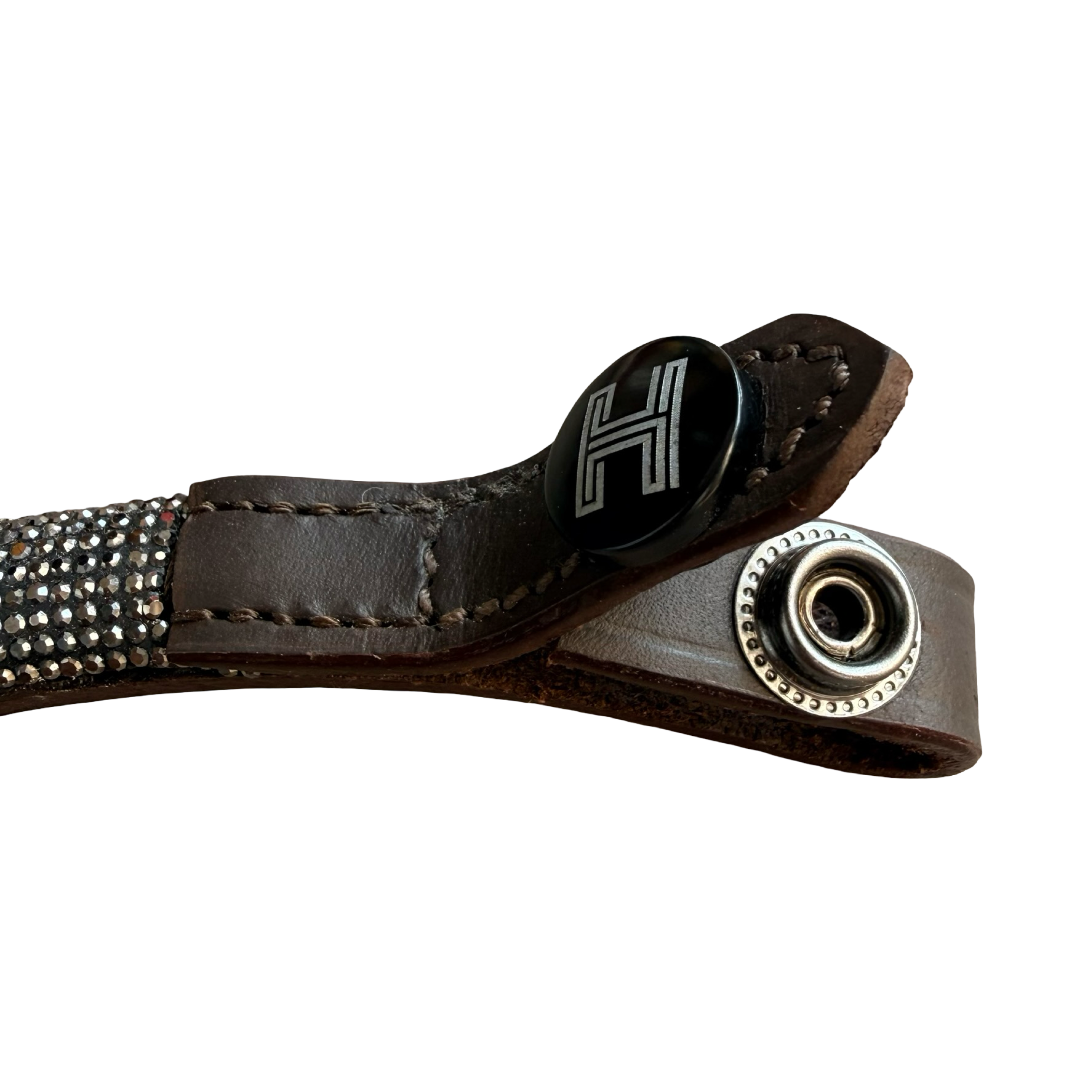 Frontal Shine Black – Cuir Marron | HIT PONY