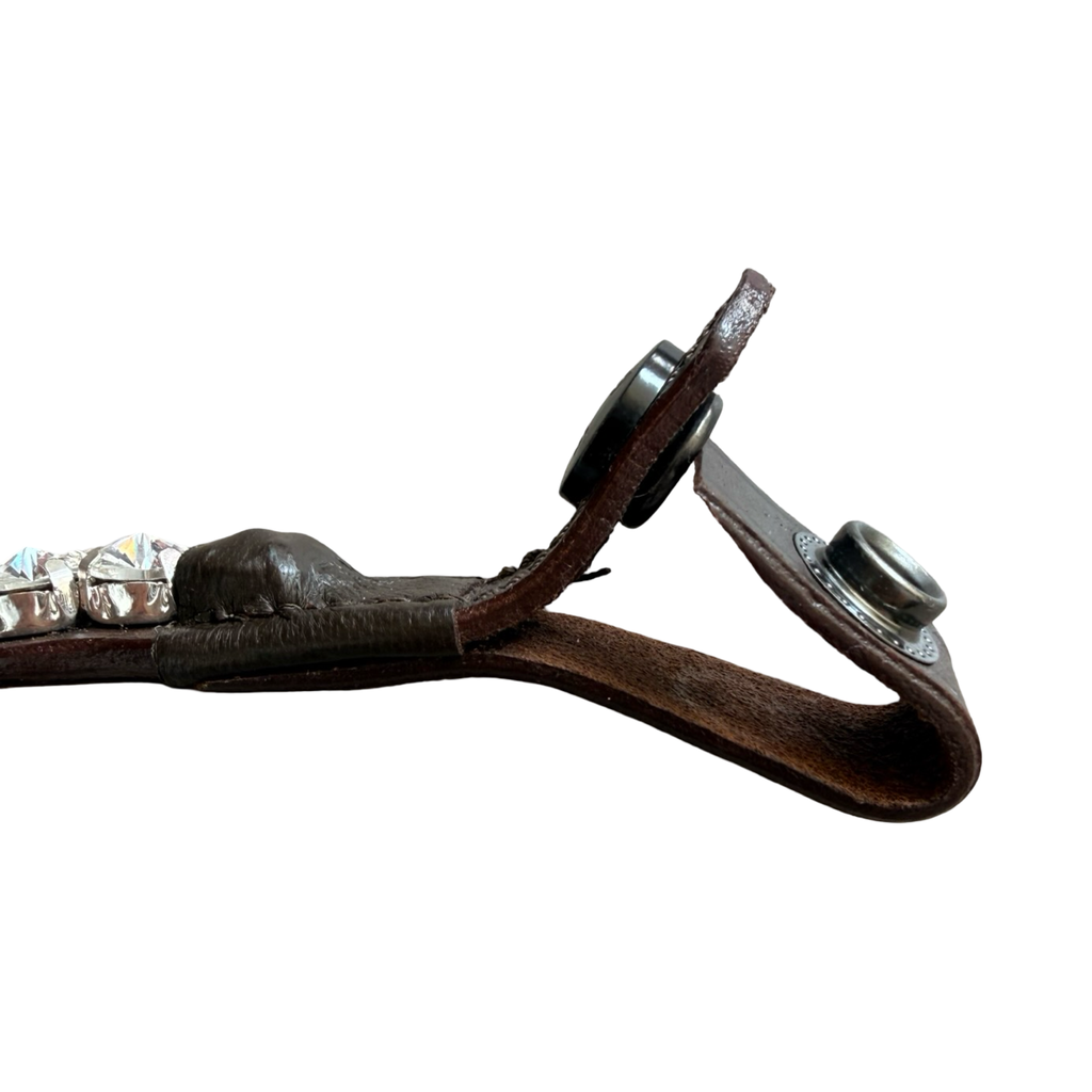 Frontal Eagle Crystal White - Cuir Marron | HIT PONY