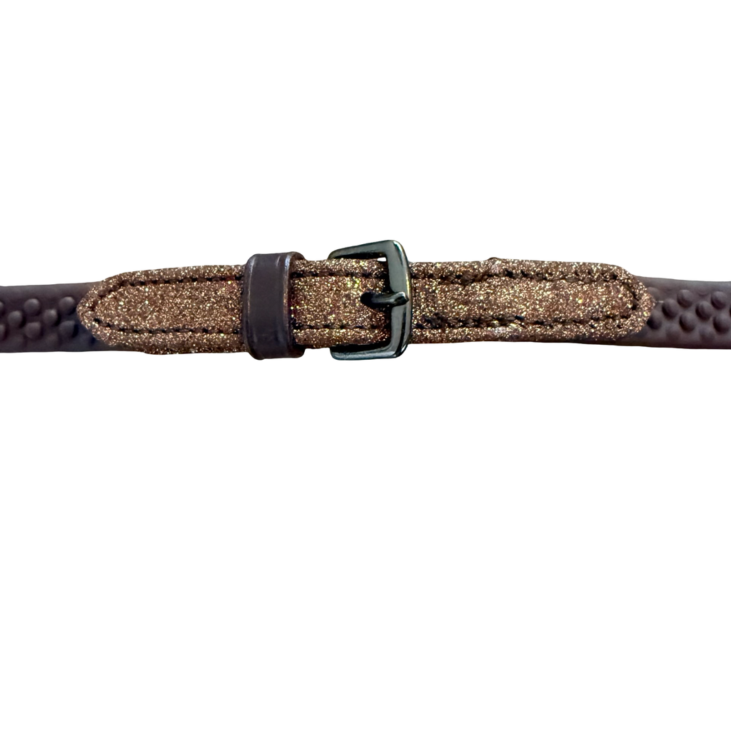 Glitter Gold Hook Reins – Glitter Biothane | HIT PONY
